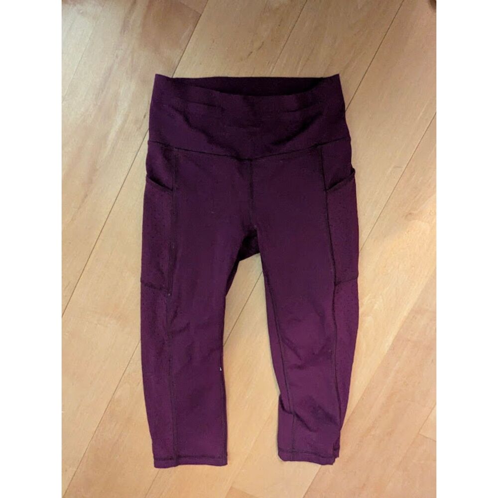 Lululemon Mind Over Miles Crop (17" ) Marvel Sz 4